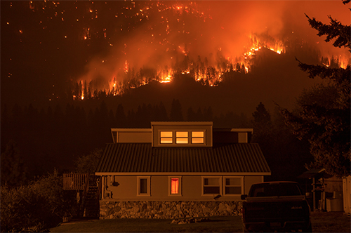 First Creek Fire, Lake Chelan, Washington, August 2015