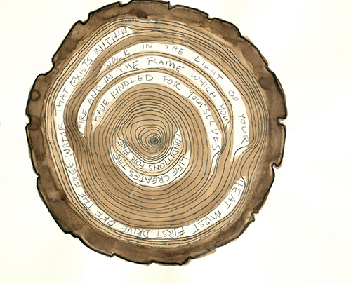 Tree ring lithography