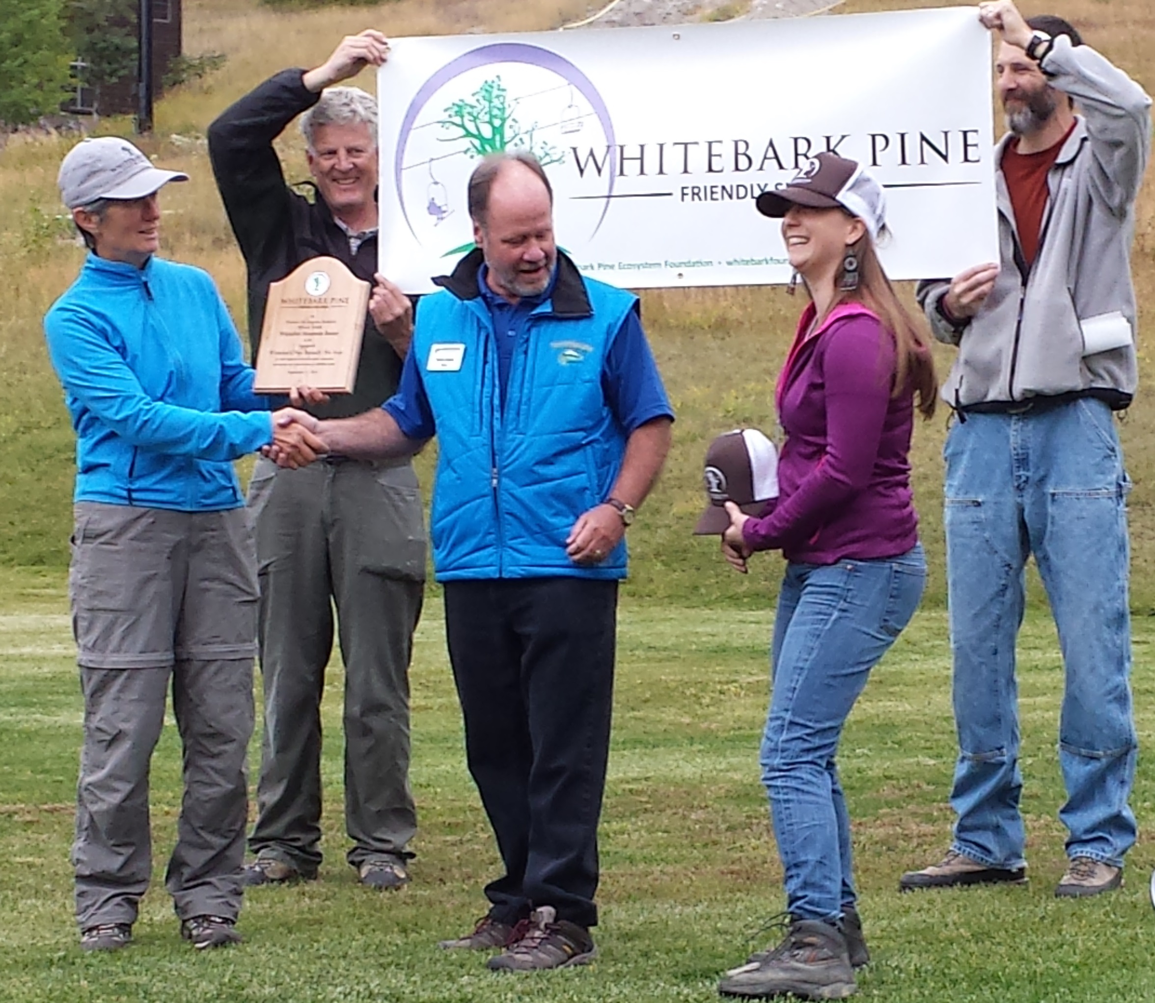 Celebration of the first Whitebark Pine Friendly Certified Ski Resort