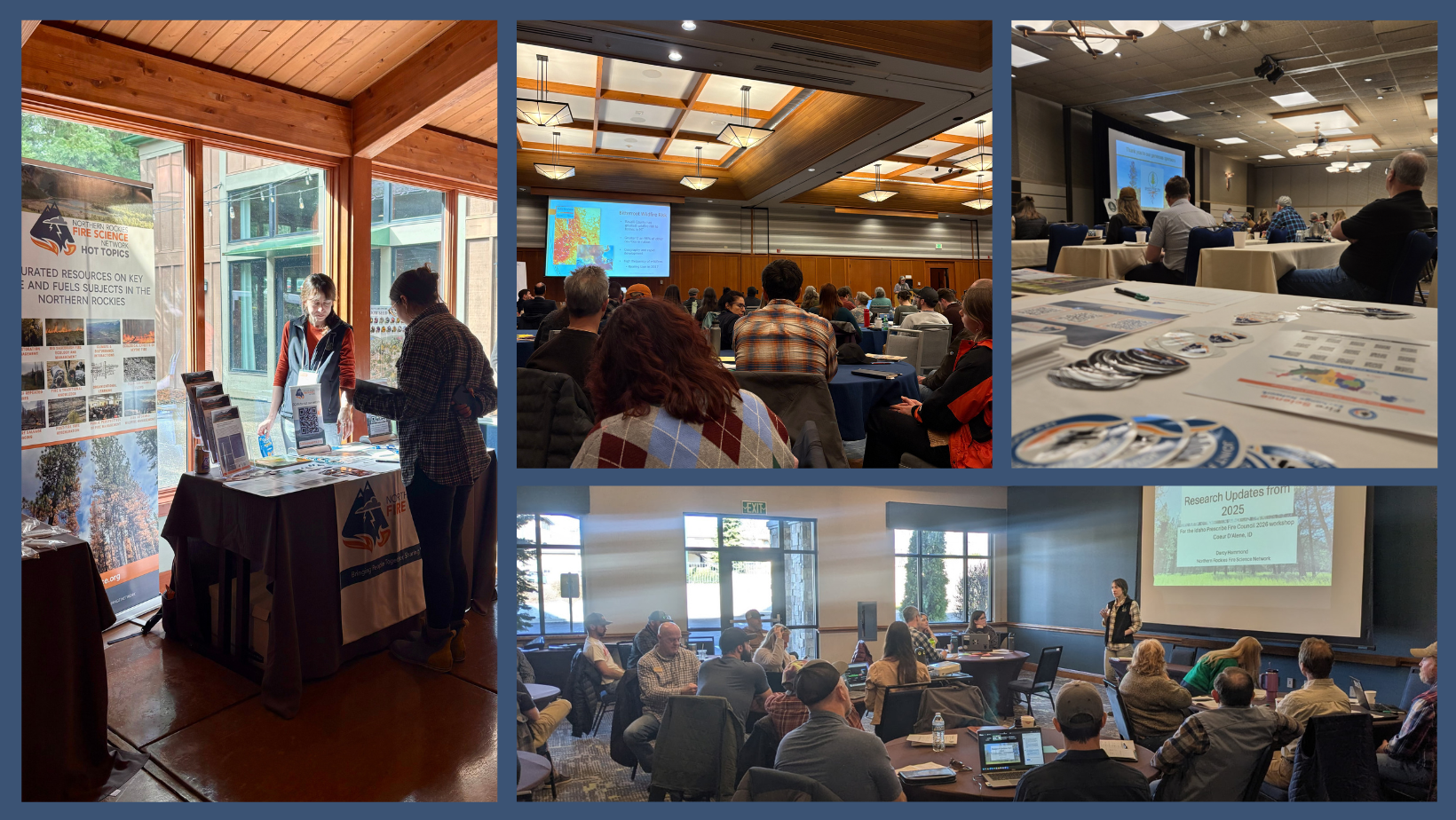 an image collage of different meeting scenes 